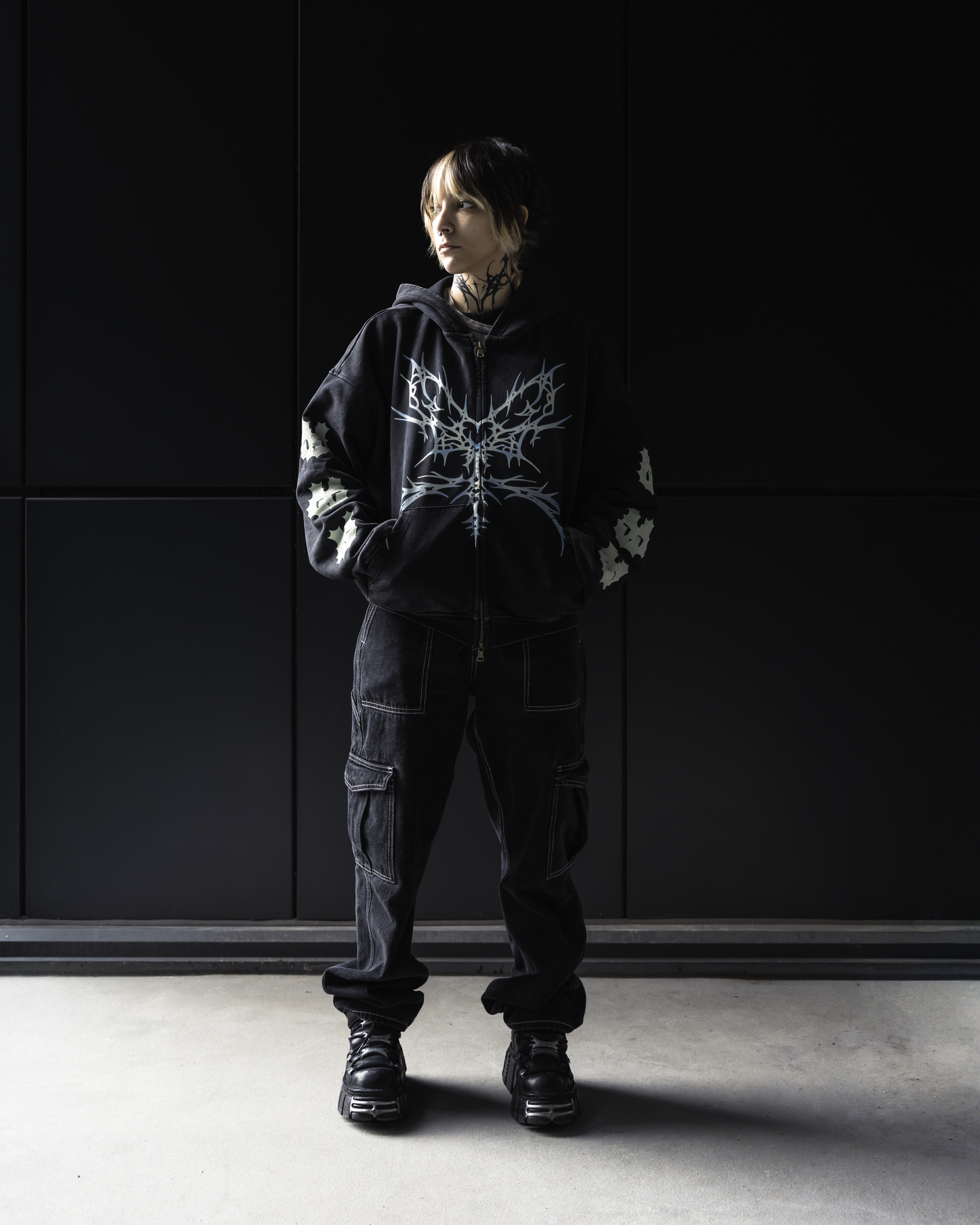 Cyber Heart Zip-Up Hoodie