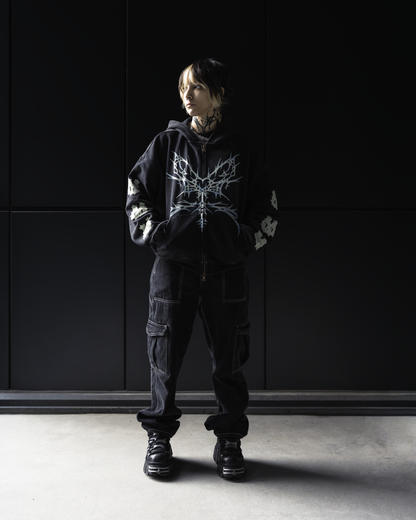 Cyber Heart Zip-Up Hoodie