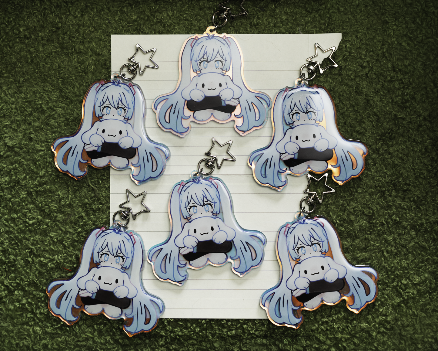Miku & Cina Keychain
