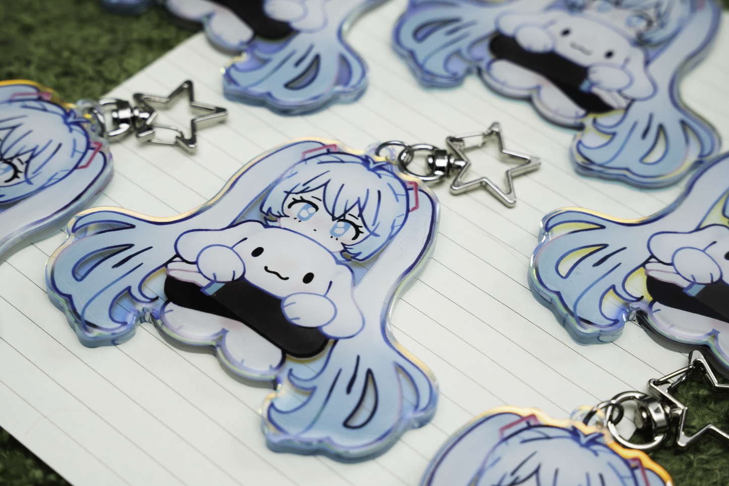 Miku & Cina Keychain