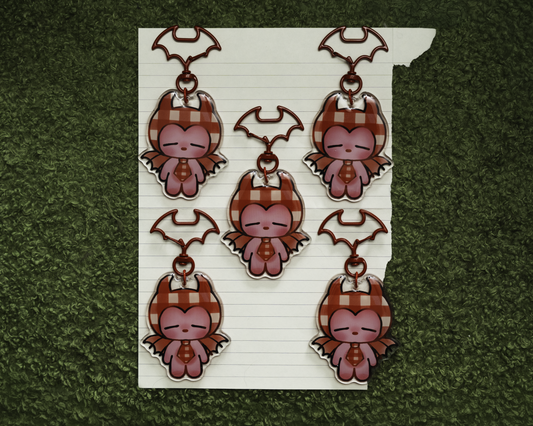 Plaid Guy Keychain