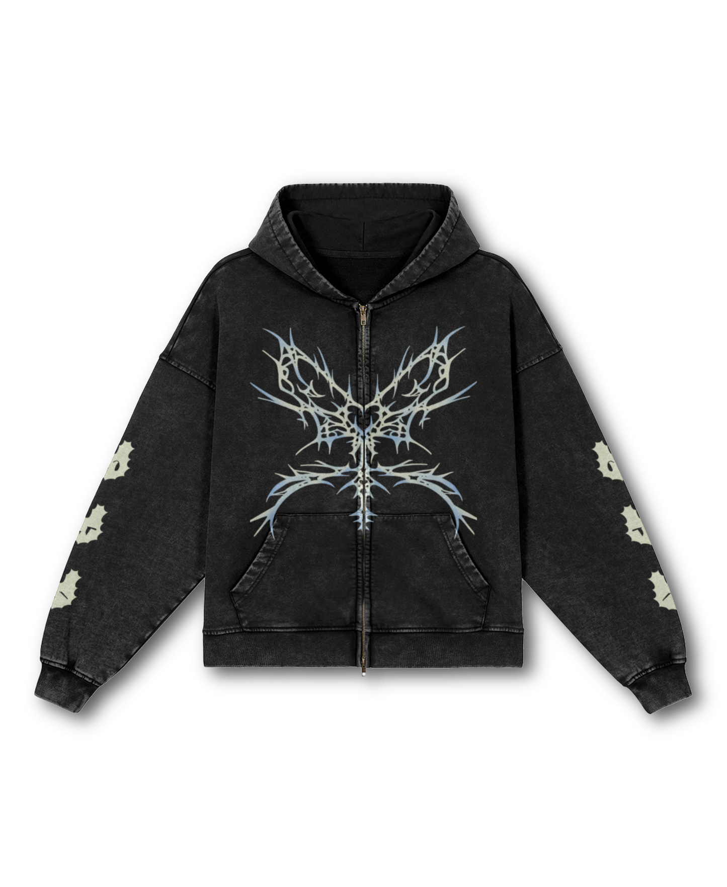 Cyber Heart Zip-Up Hoodie